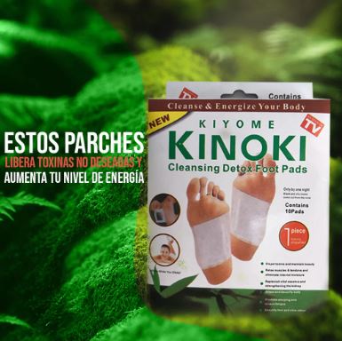 PARCHES KINOKI PARA DESINTOXICAR 3x1